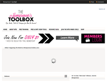 Tablet Screenshot of mompreneurstoolbox.com